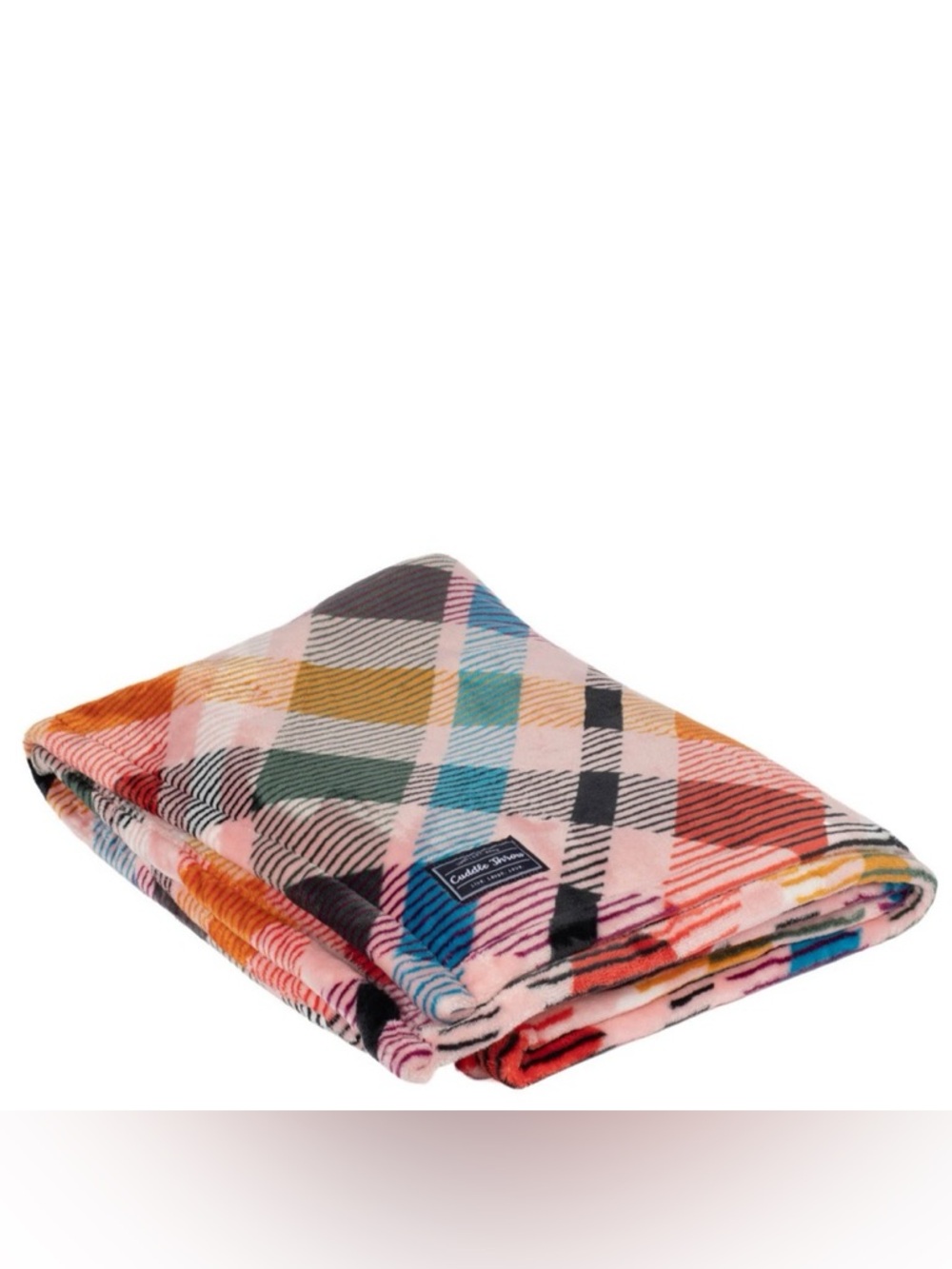 Lug Cuddle Throw Blanket – Pink Plaid